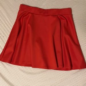 Red skirt